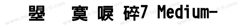 文鼎方新書H7 Medium字体转换